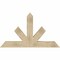 Ekena Millwork Saratoga Rough Sawn Timber Gable Bracket, Douglas Fir, 60"W x 35"H x 6"D x 6"F, 14/12 Pitch GBW060X35X0606SAR00RDF - alternate 1